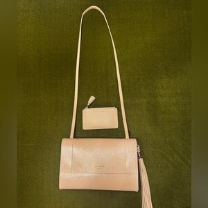 Ted Baker Blush Leather Crossbody Bag with Tassel AND matching Wallet